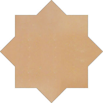 Mosaic House Moroccan tile Alice Star 22 Light Pink  solid hand painted 